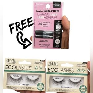 Ardell Ecolashes with L.A. Colors Black Adhesive